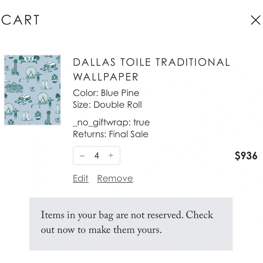 Katie Kime Dallas Toile Traditional Wallpaper Blue Pine 4 Partial DOUBLE ROLLS